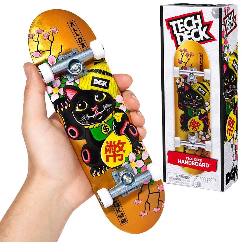 Skate De Mão Lucky Cat Tech Deck Profissional Colecionável DGK